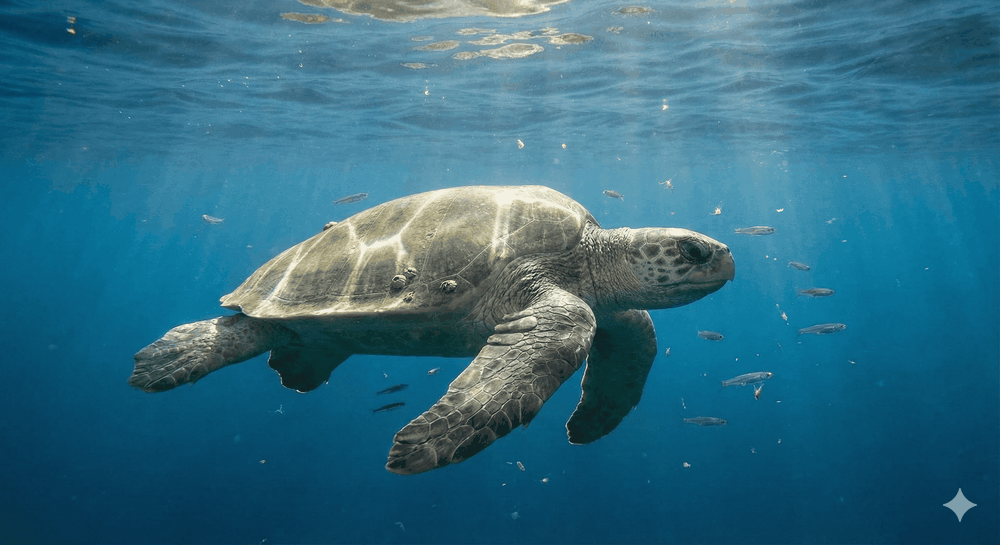 Olive Ridley Turtle (Lepidochelys olivacea)